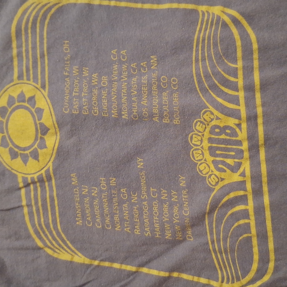 Gildan Blue T-Shirt with Sunflower Design - Picture 3 of 4